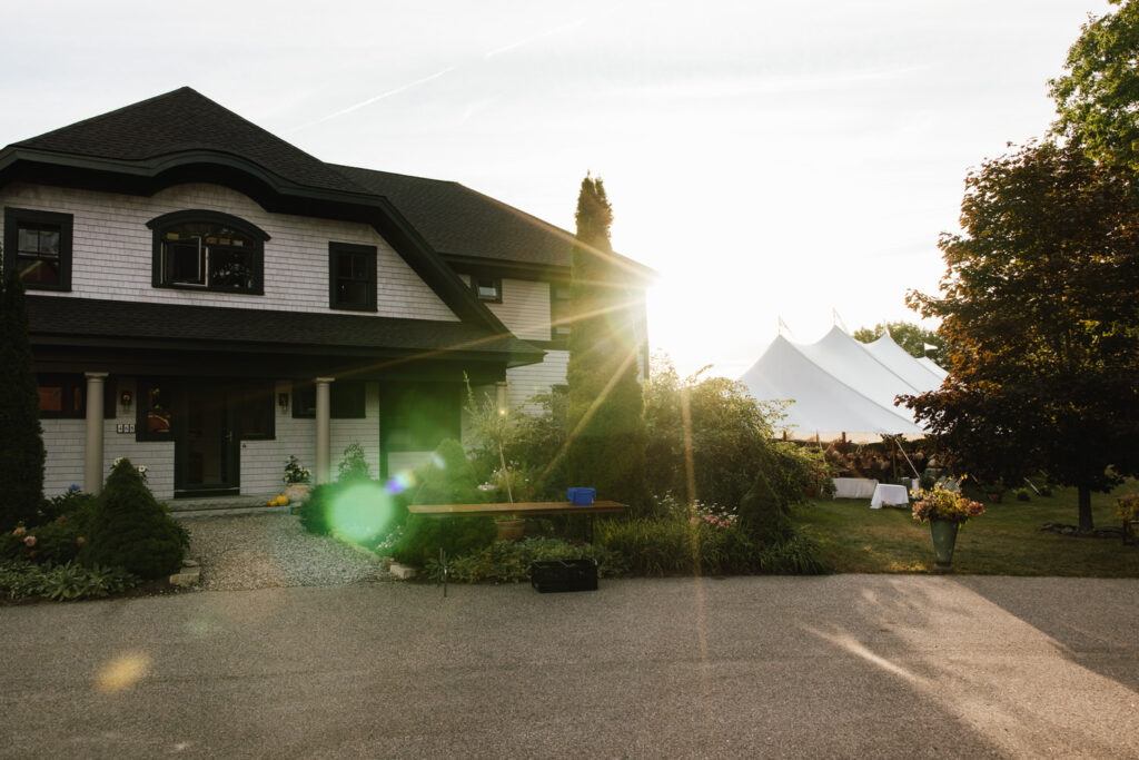 bride's childhood home turned wedding venue